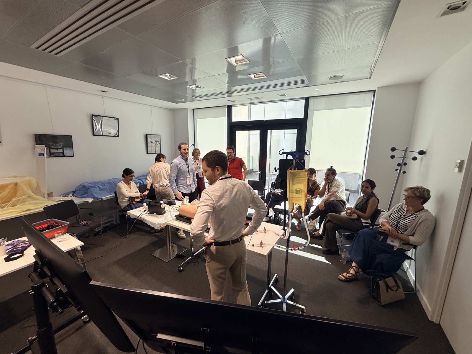 Clinicians from across France and Europe at the ECOS-TCS workshops.